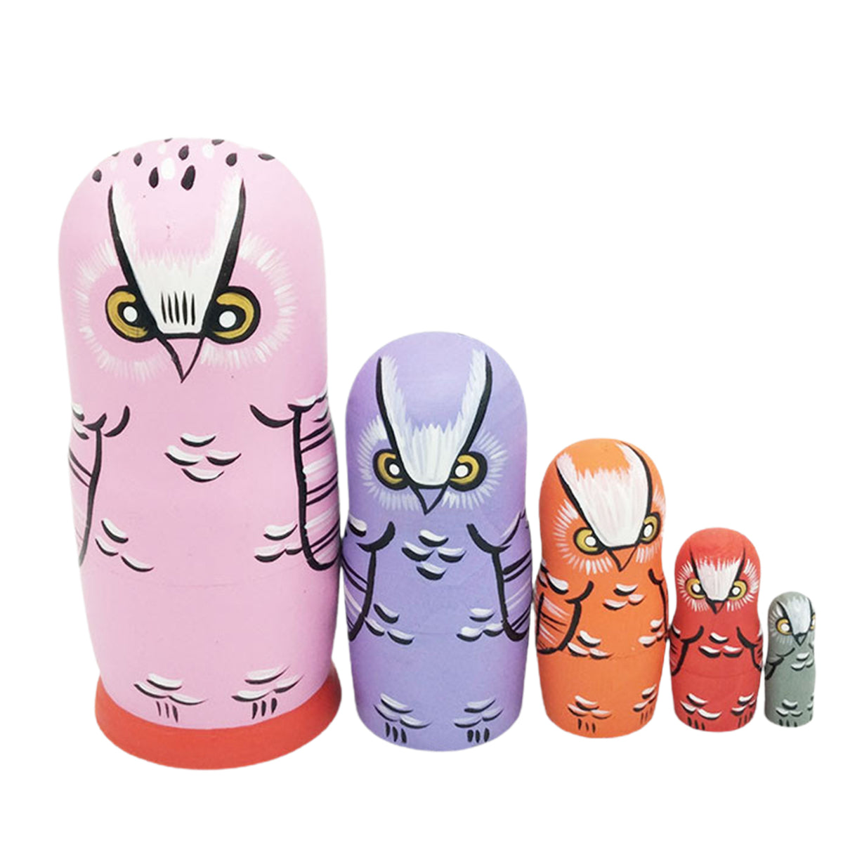 5Pcs/Set Wood Matryoshka Dolls T363156