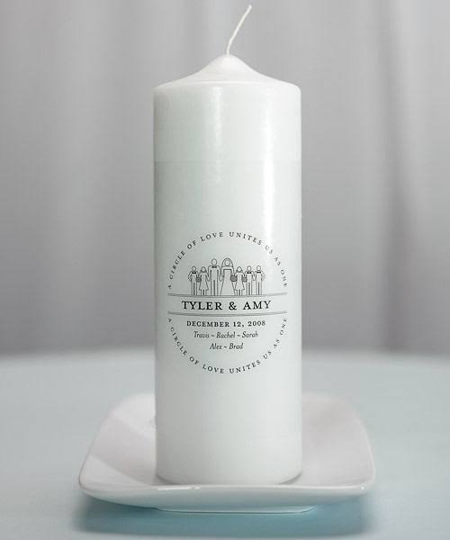 White Unity Candle J7267