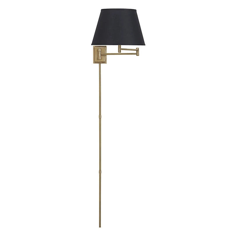 Navy Swing Arm Sconce with Shade M2324