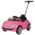 Pink Fiat 500 Push Car V77566