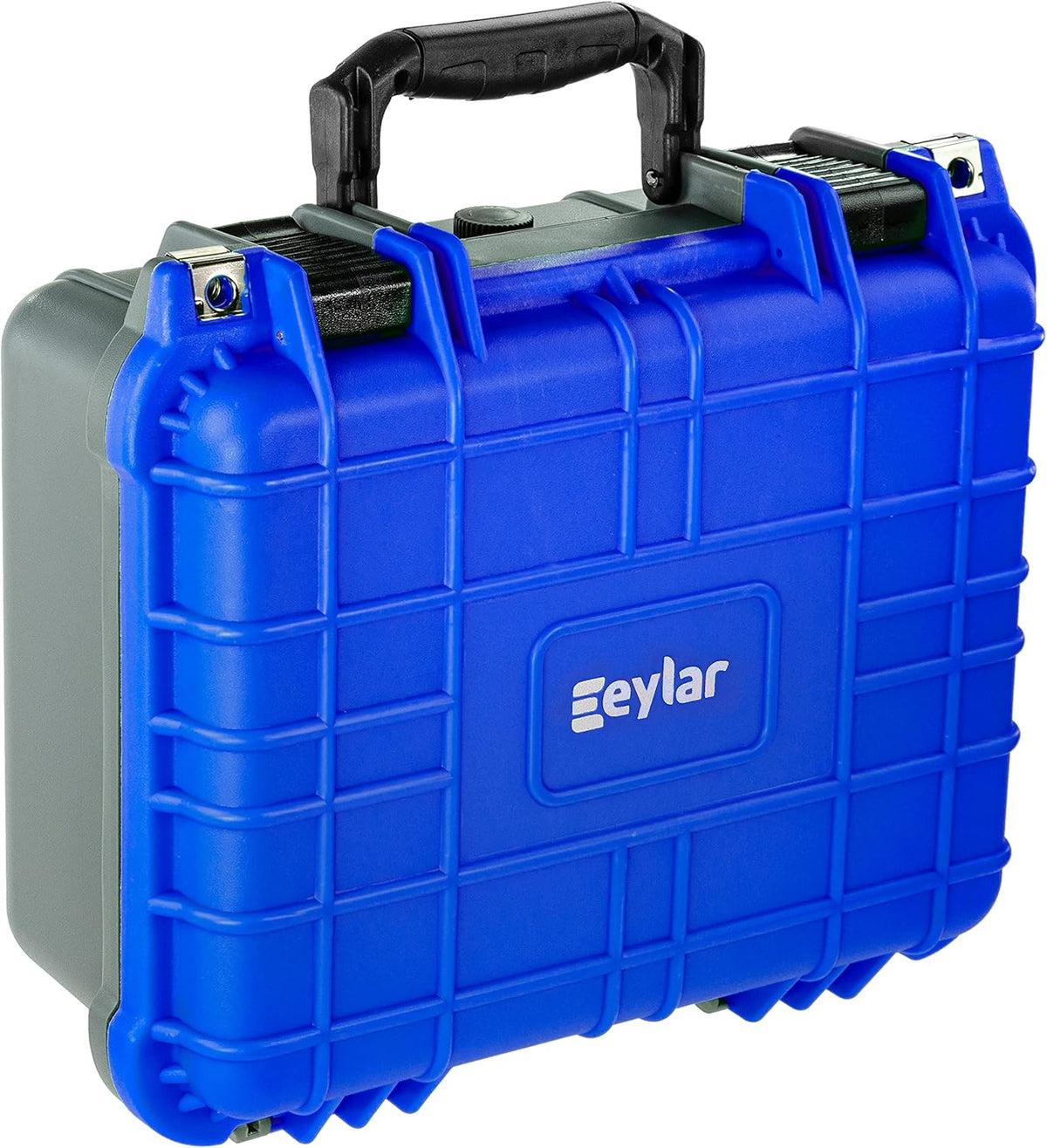 Dual Blue Gray 13.37 Inch Waterproof Shockproof Camera Case with Foam B573
