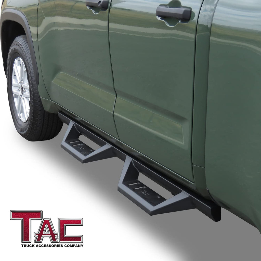 Black Fine Texture Side Steps Nerf Bars Running Boards (2pcs) T6363