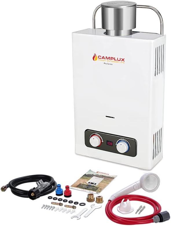1.58 GPM Outdoor Propane Tankless Water Heater with S/S Rain Cap E304