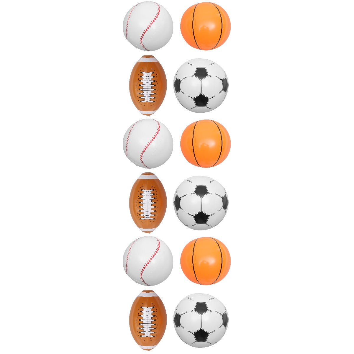 12 Pcs PVC Inflatable Mini Beachballs R44278