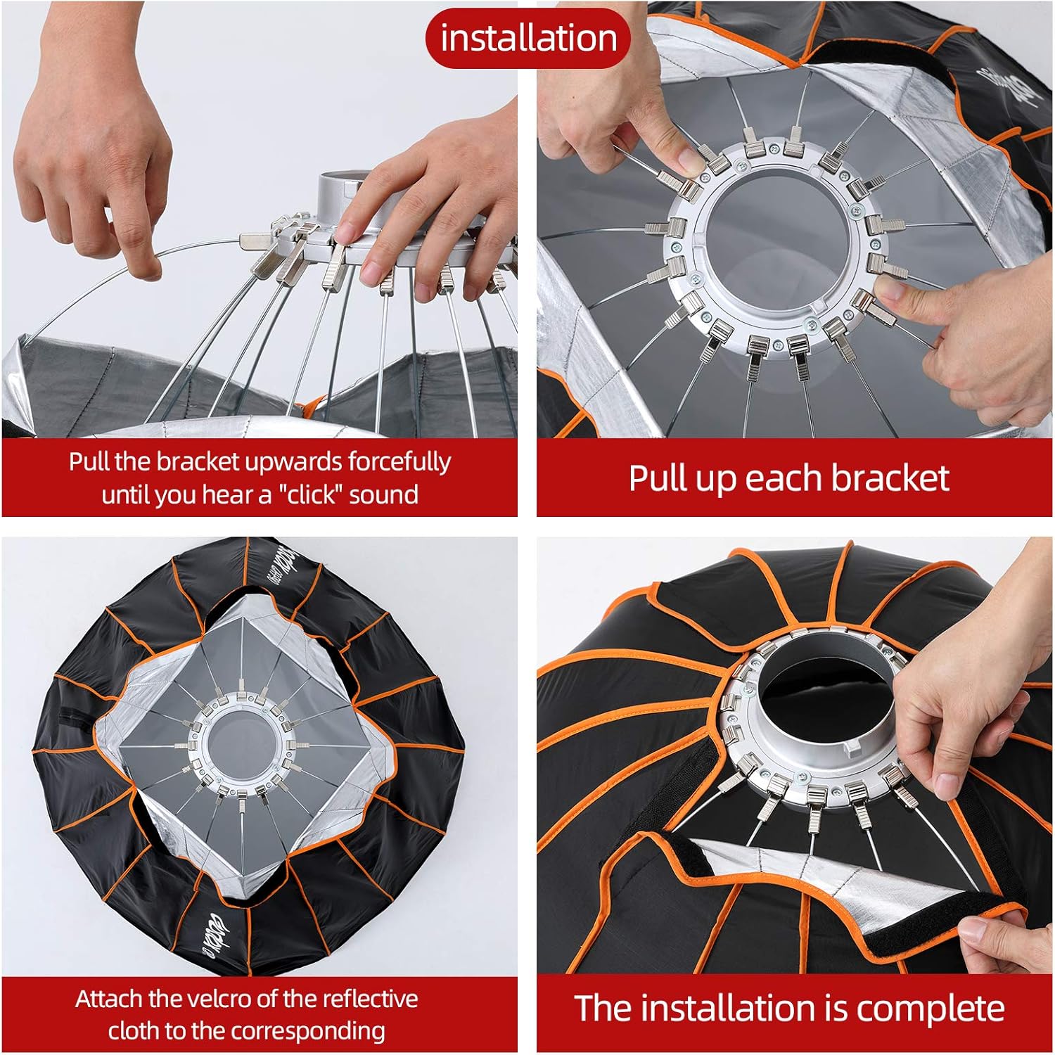 Deep Parabolic Softbox with Grid and Carrying Bag C520