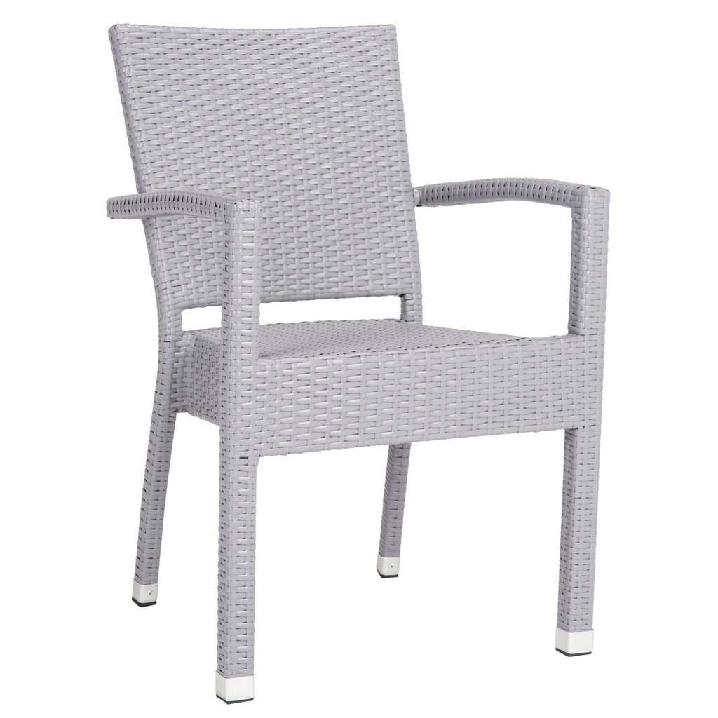 Stacking Arm Chair Grey Set of 2 K529652