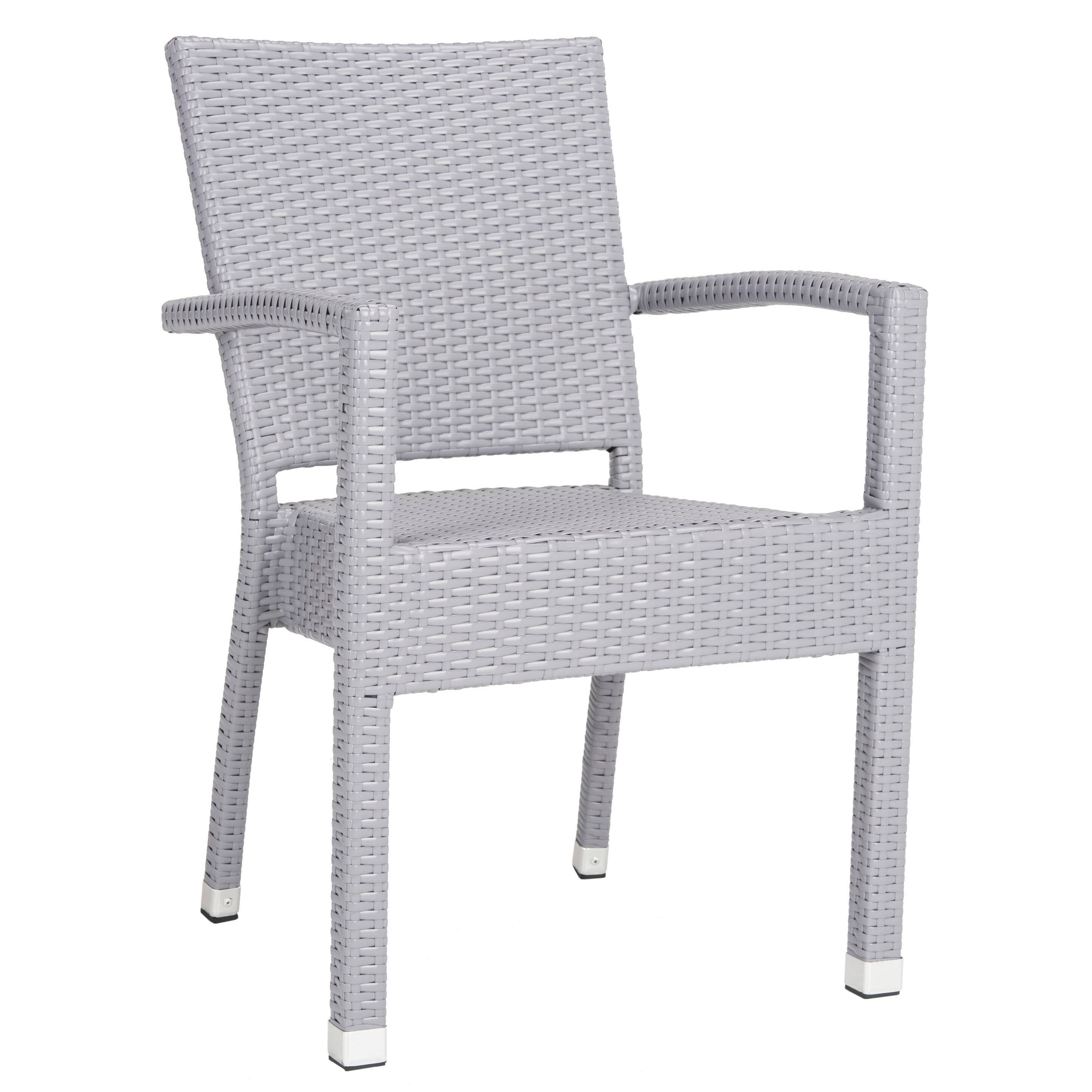 Stacking Arm Chair Grey Set of 2 K529652