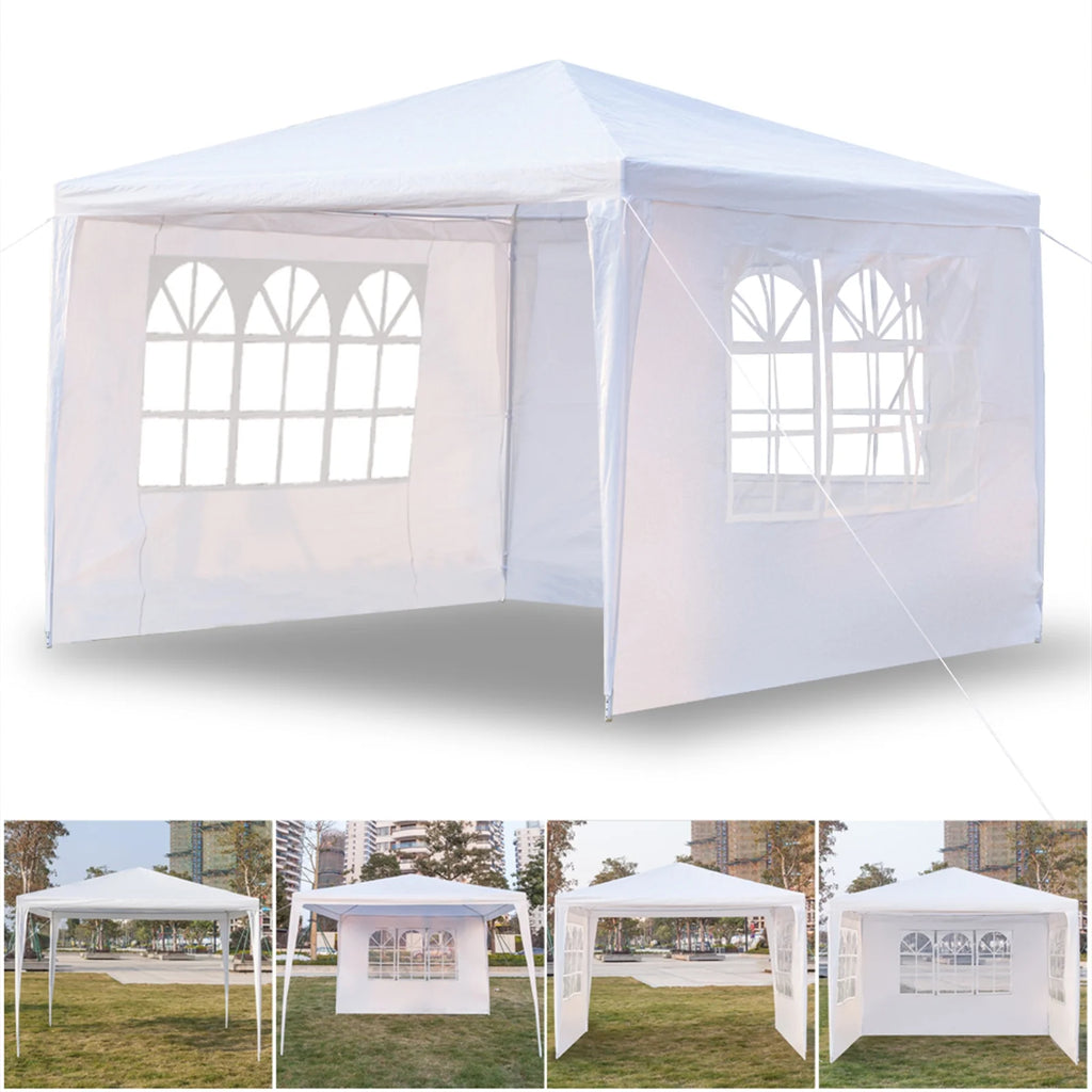 3 x 3m White Waterproof Tent Z15182