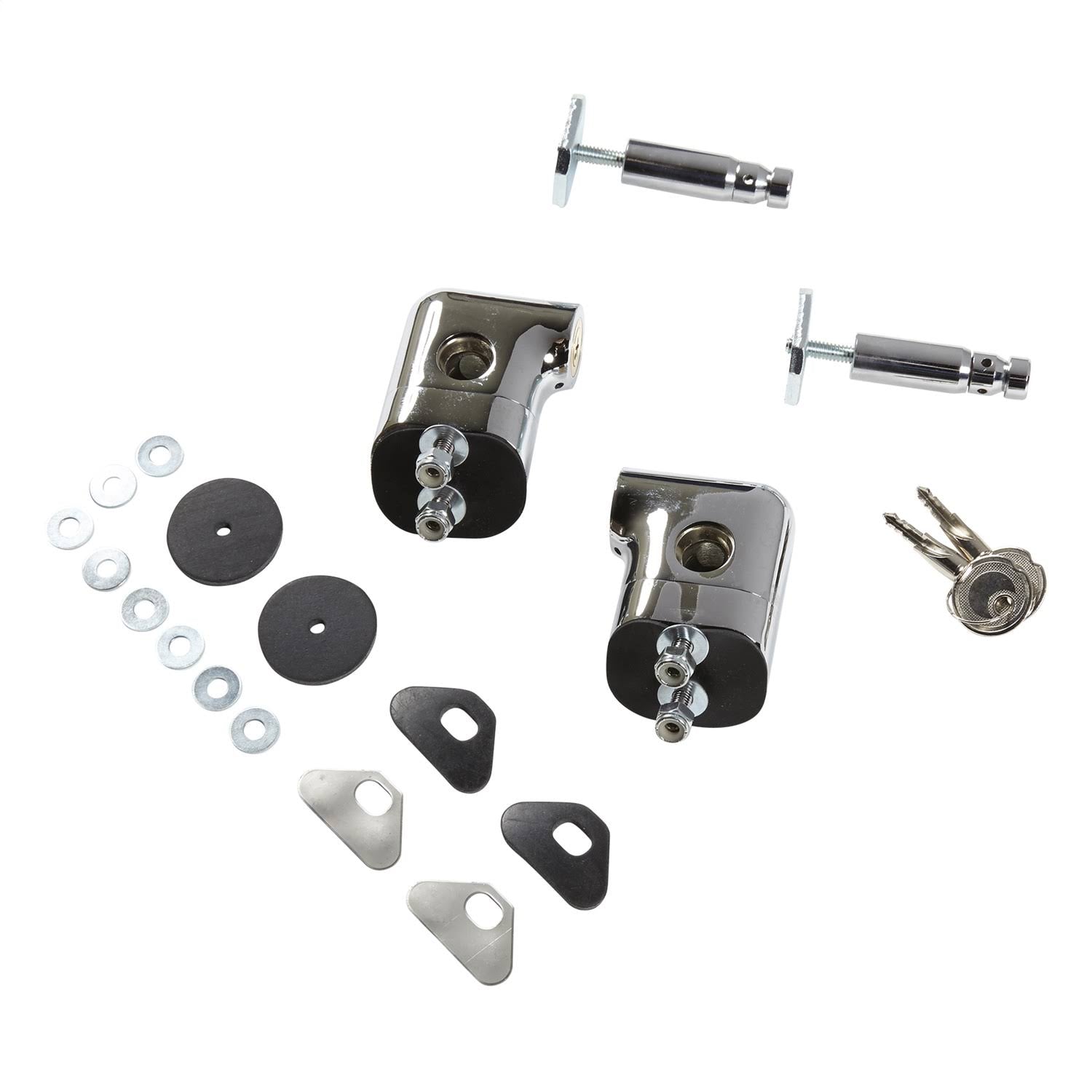 Locking Hood Catch Kit, Chrome M588
