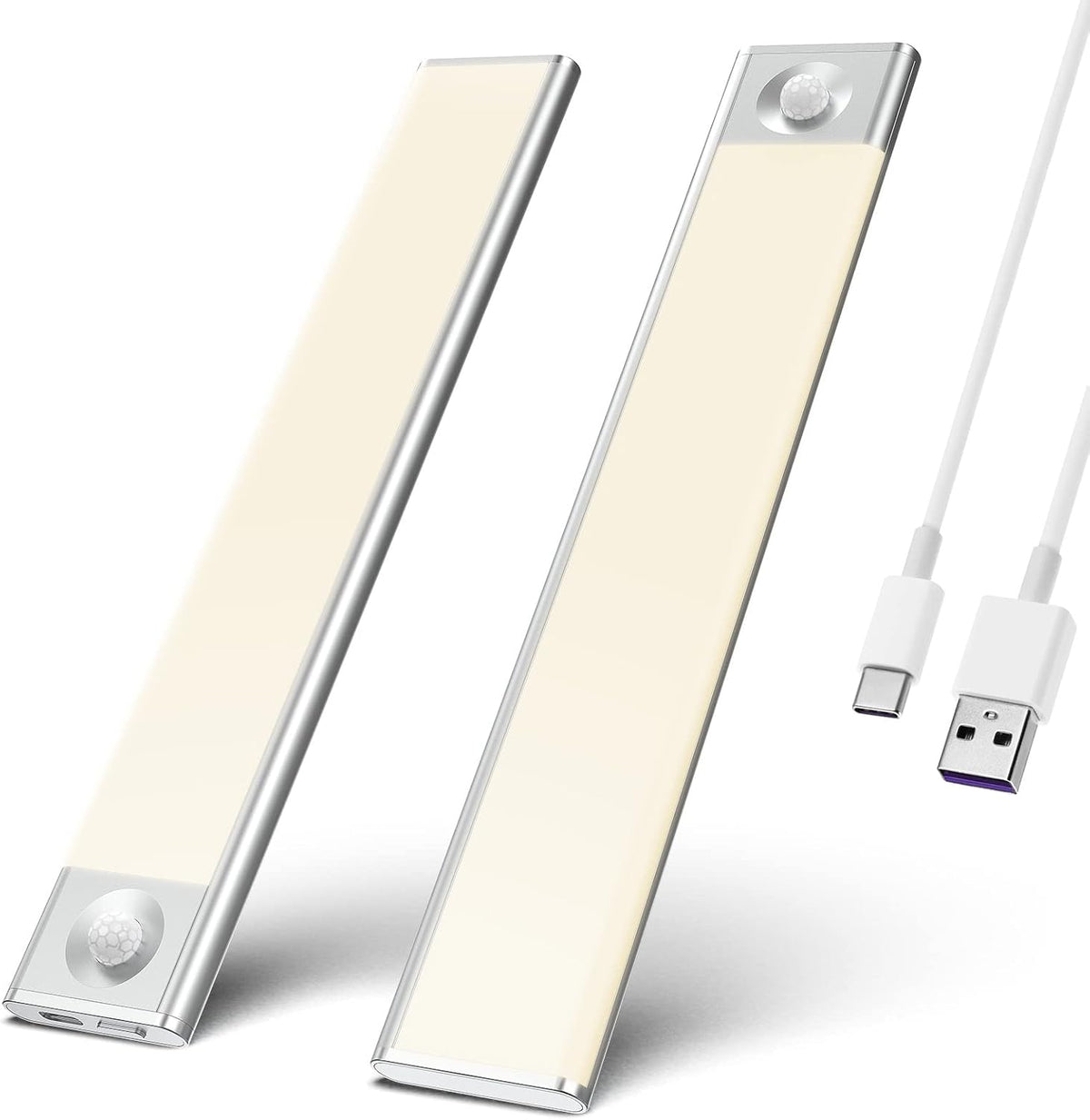 40 LED Motion Sensor Lights USB Rechargeable Magnetic Lights Pack of 2 K87305