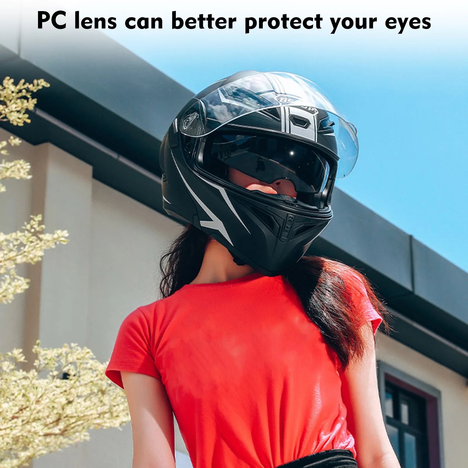 Motorcycle Helmet Dual Visor Flip up Full Face Helmet F65888