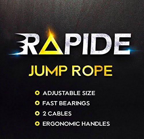 Adjustable Cable Jump Rope with Anti-Slip Handles X611149