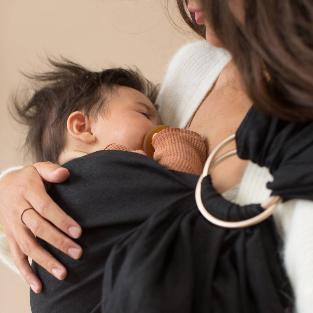 Raven Bronze Ring Sling Baby Carrier Q459