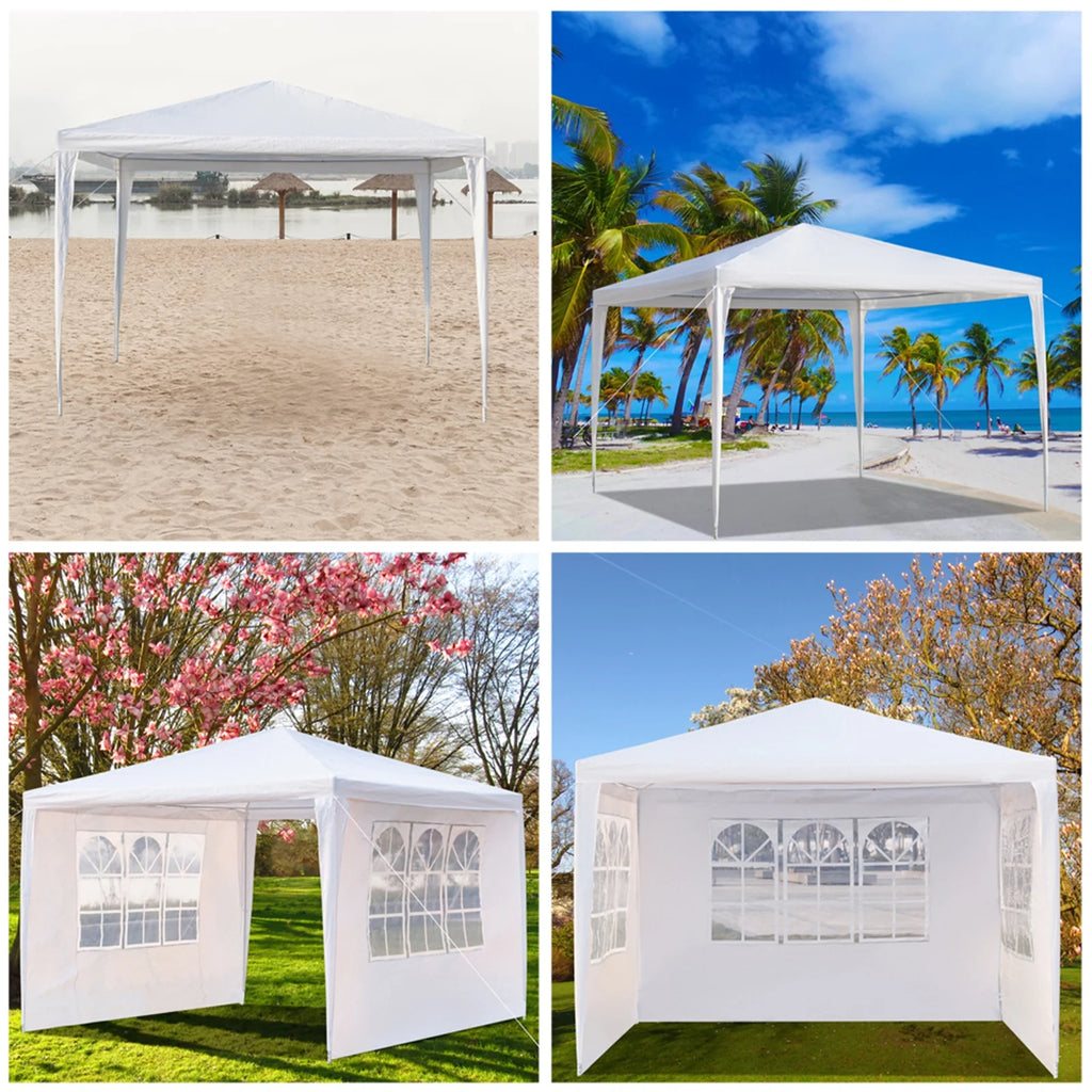 3 x 3m White Waterproof Tent Z15182