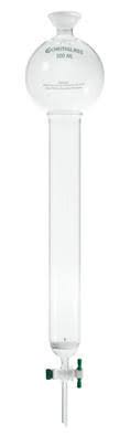 Chromatography Columns with Spherical Joint, PTFE Stopcock, Fritted Disc, and Reservoir S89336