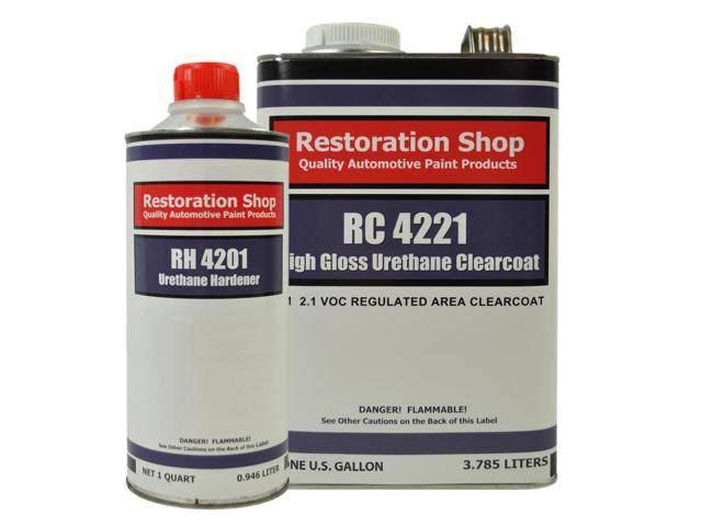 Bright Red Low VOC Urethane Basecoat/Clearcoat Car Auto Paint Complete Medium Gallon Kit Q1124