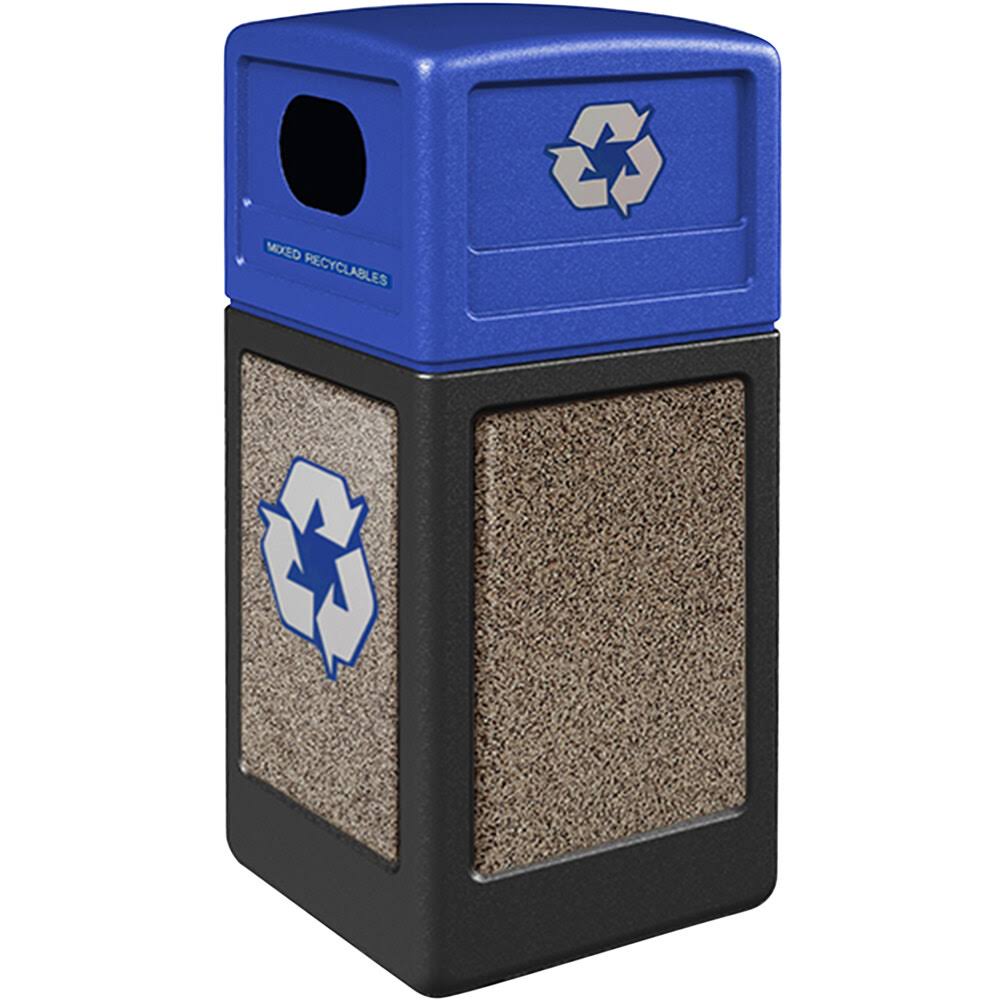 Black Container with Blue Lid D22490