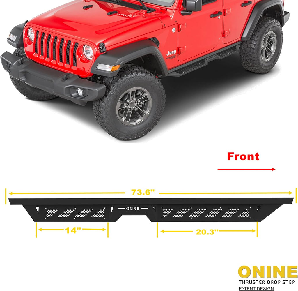 Textured Black Heavy Duty Steel Running Boards O994