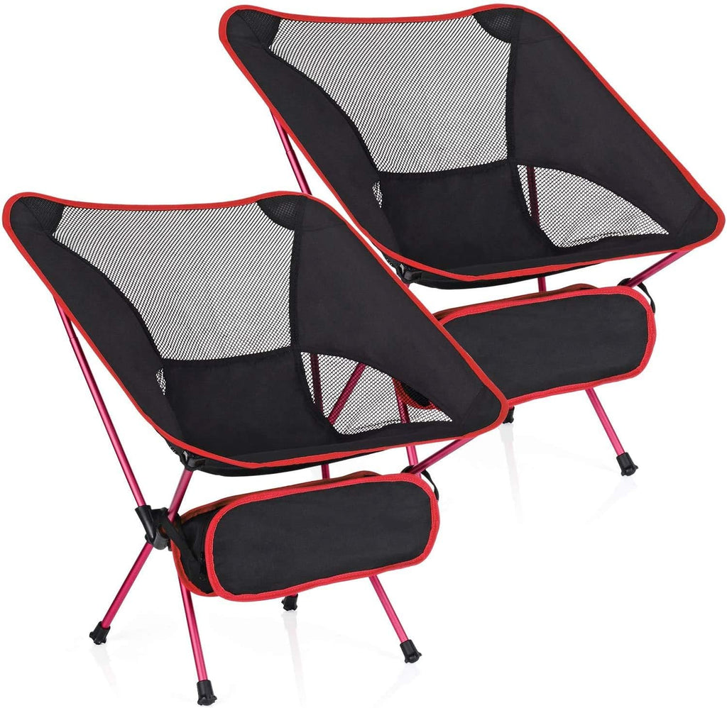 2 Pack Ultralight Portable Folding Camping Chair with Carry Bag Q564