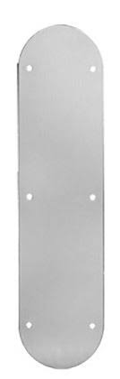Satin Stainless Push Plate with Screw Holes U219370