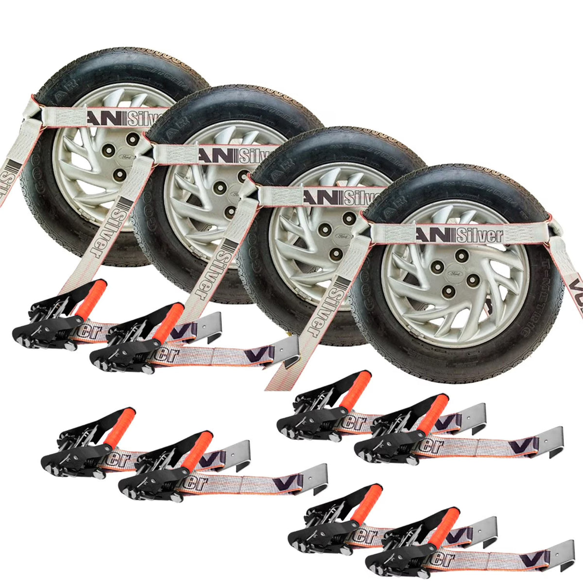 Car Tie Down 4 Pack 3300 Lbs SWL I278
