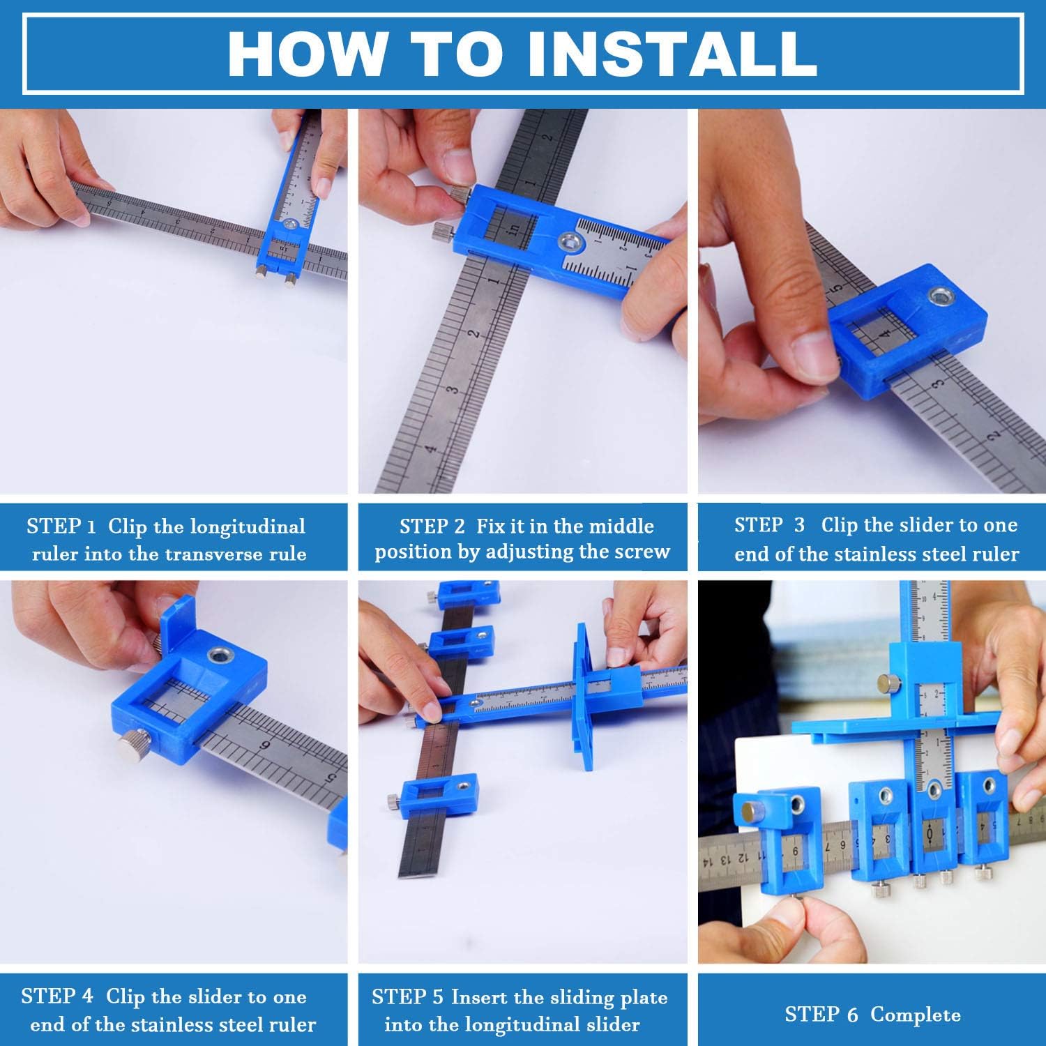 Cabinet Hardware Jig, Aluminum Alloy Drill Guide Sleeve Drawer Pull Jig Tool X481