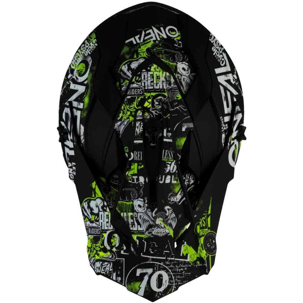 Large Black/Neon Yellow Youth Racing Helmet G69084