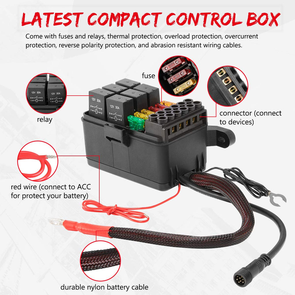 6 Gang Switch Panel Automatic Dimmable Touch Switch Box W12681