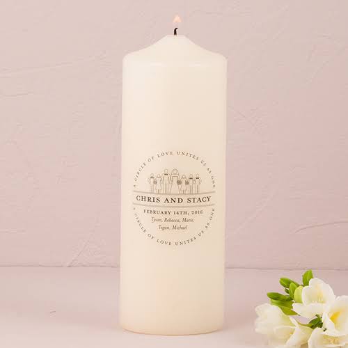 White Unity Candle J7267