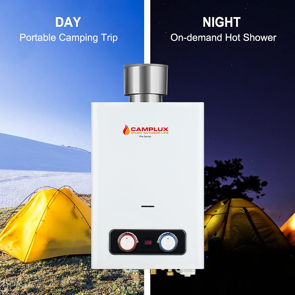 1.58 GPM Outdoor Propane Tankless Water Heater with S/S Rain Cap E304