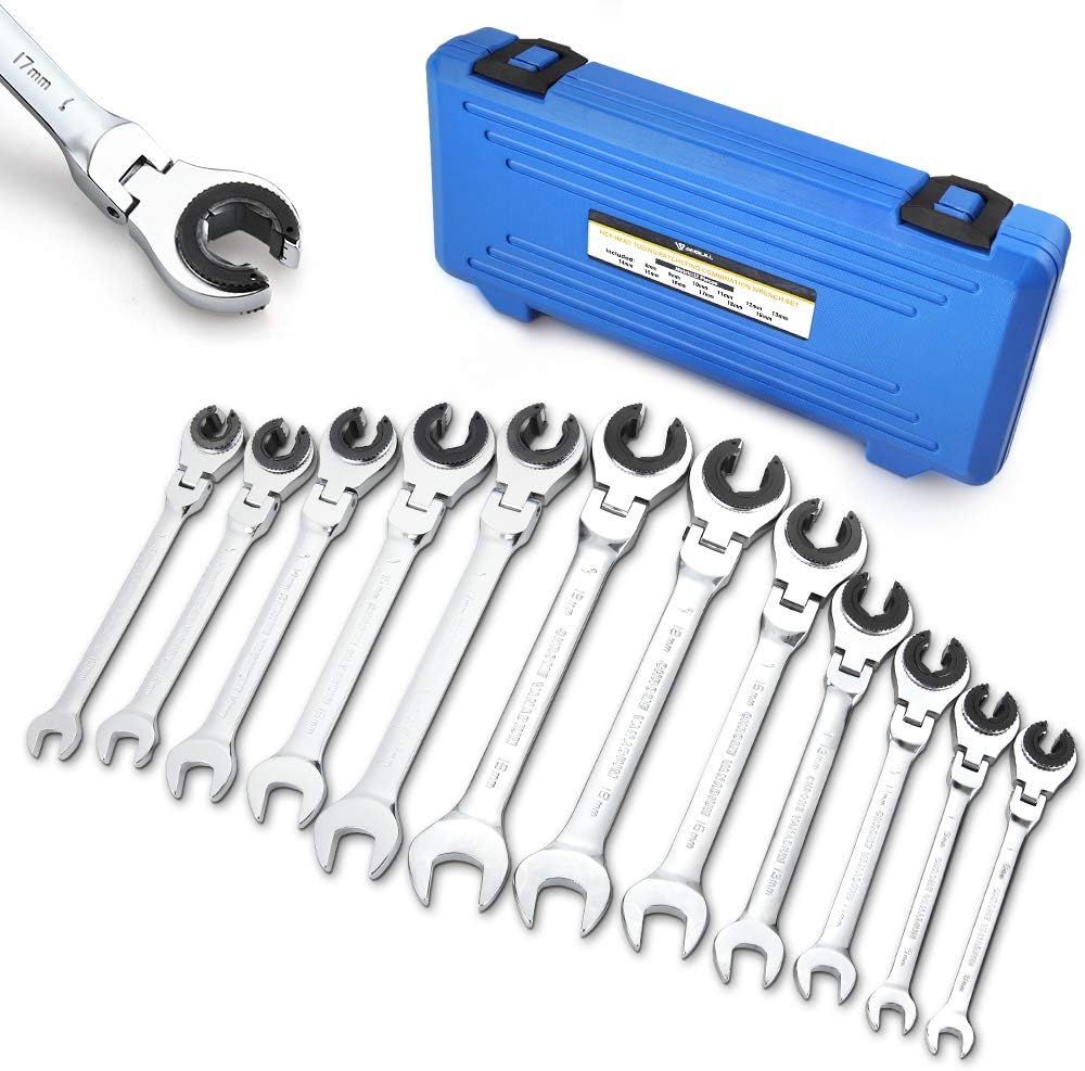 12PCS Metric Ratcheting Wrench Set R6050
