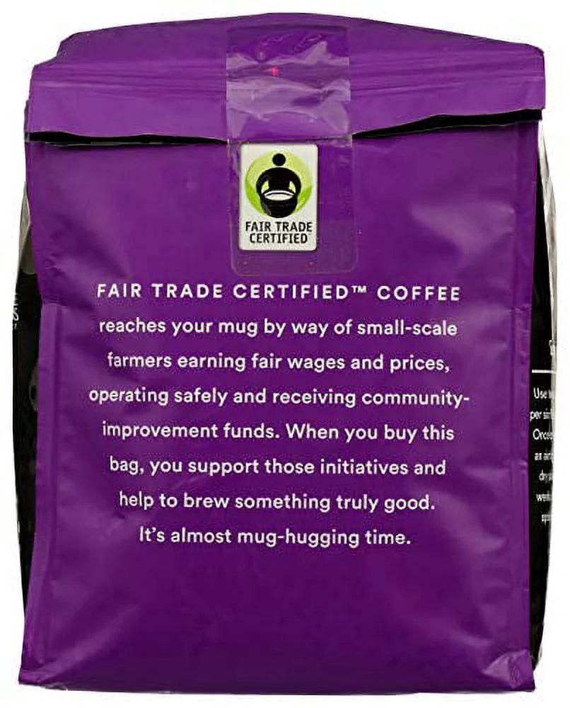 Organic Ground Coffee, Full City Roast Decaf, 24 Ounce M102