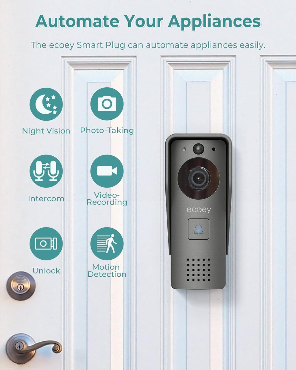 Video Doorbell Camera with Two-Way Audio and 1080P HD T897