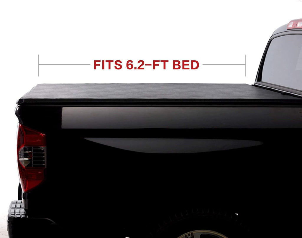 Soft Roll Up Tonneau Cover for 2015-2021 GMC Canyon Pickup 5.2ft Bed R165436