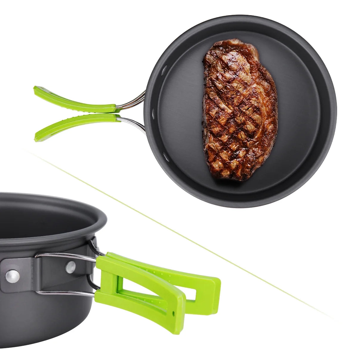 15 Pcs Non Stick Camping Cookware Set O55967