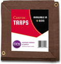 Gold 12 by 14 Feet Waterproof Canvas Tarp with Rustproof Grommets M101090