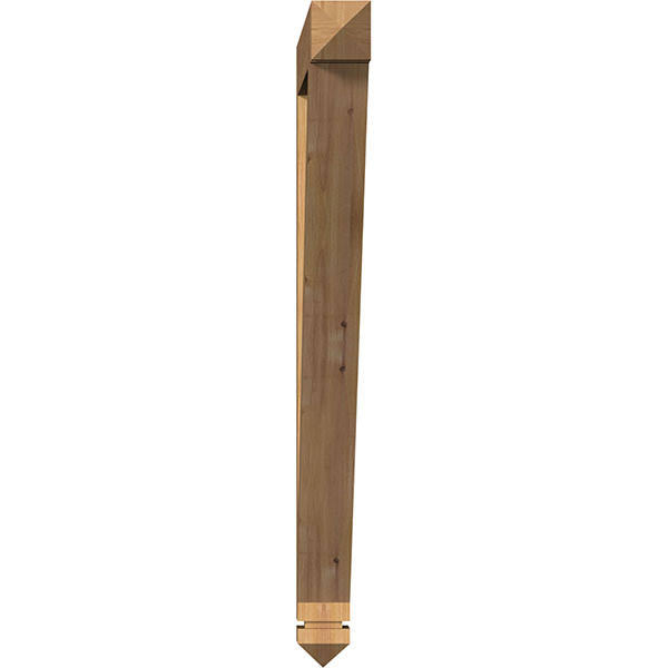 3 1/2x22W x 38x22D x 42x22H Traditional Arts & Crafts Smooth Bracket, Western Red Cedar D953522