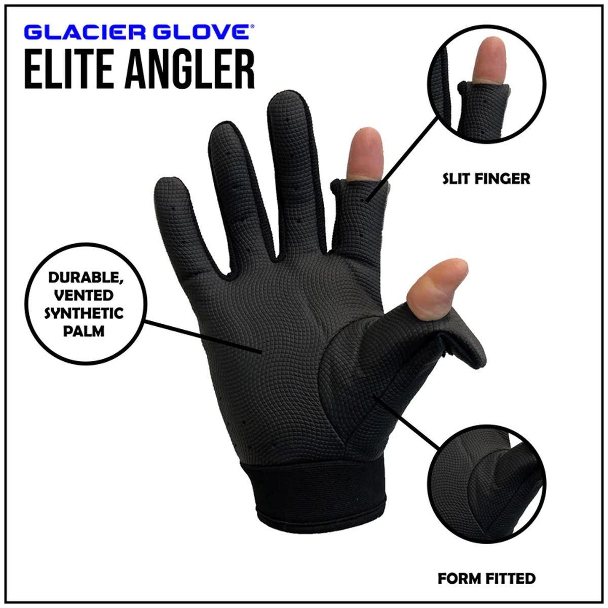 Black Slit Finger Gloves O35012