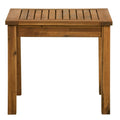 Brown Acacia Wood Outdoor Side Table D5212