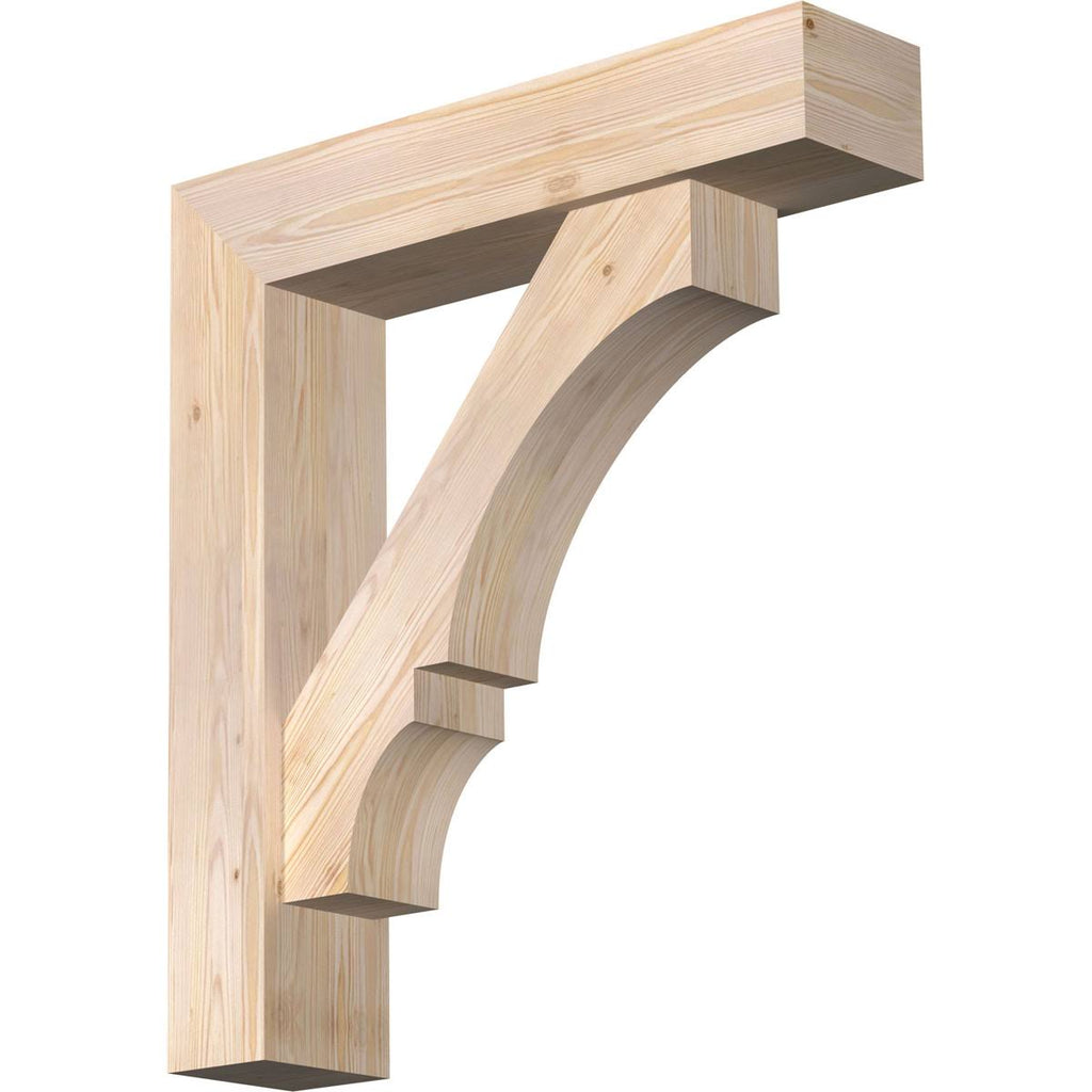 Balboa Block Smooth Bracket with Offset Brace, Douglas Fir K9756