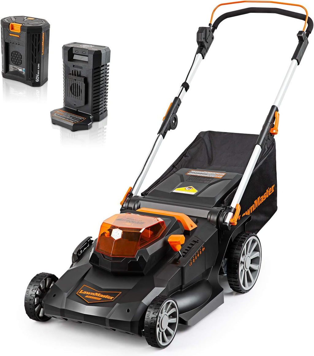 48V MAX Brushless Mower with 4.0Ah Battery and Dual Charger R52532