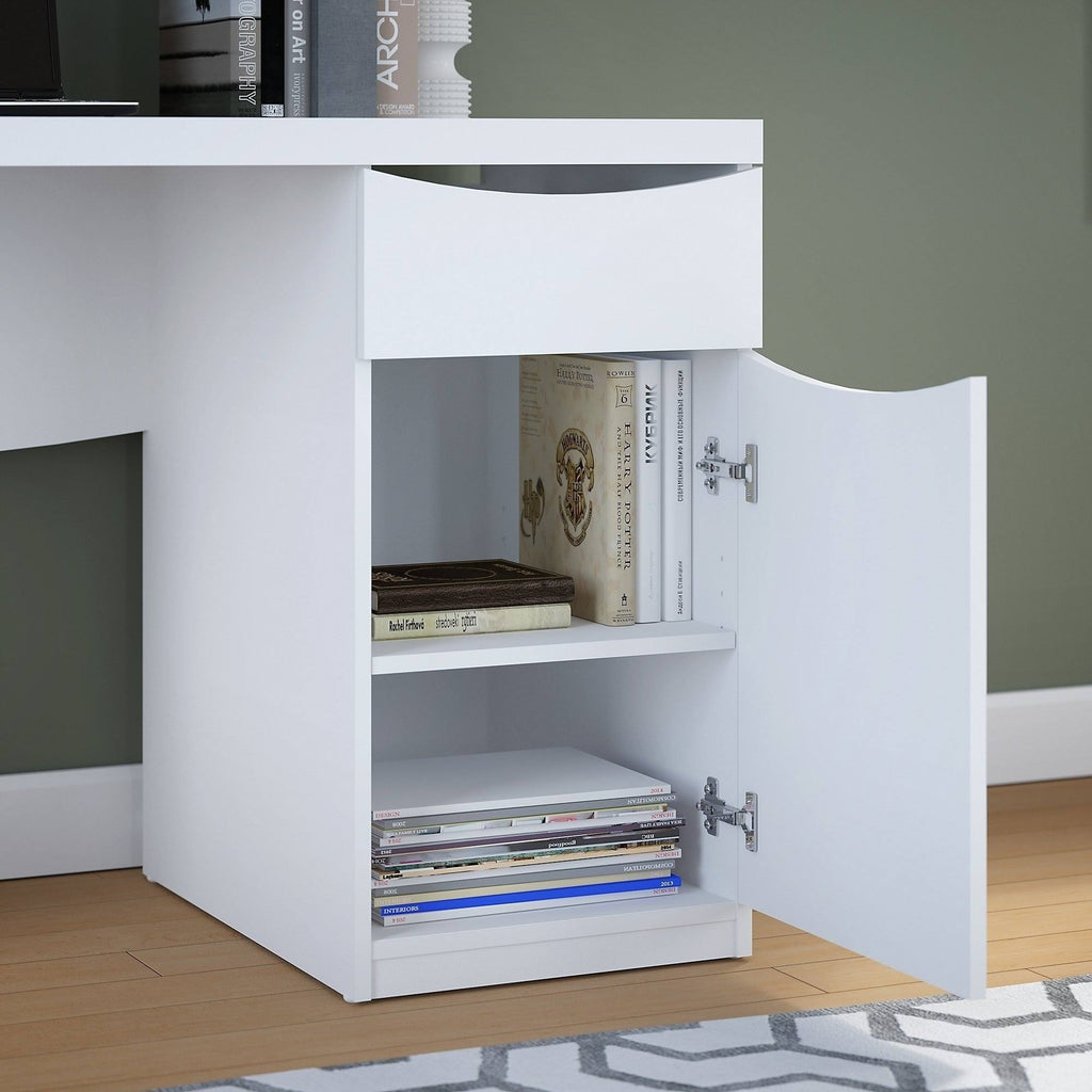Pure White Computer Desk F35512