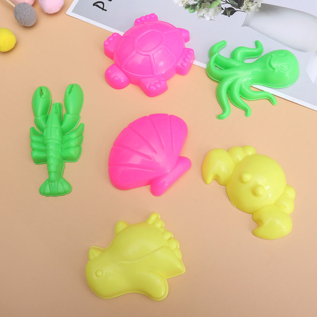 6pcs Beach Sand Toys Set with Sand Tray C686461