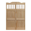 Brown Spindle Top Cafe Door T625