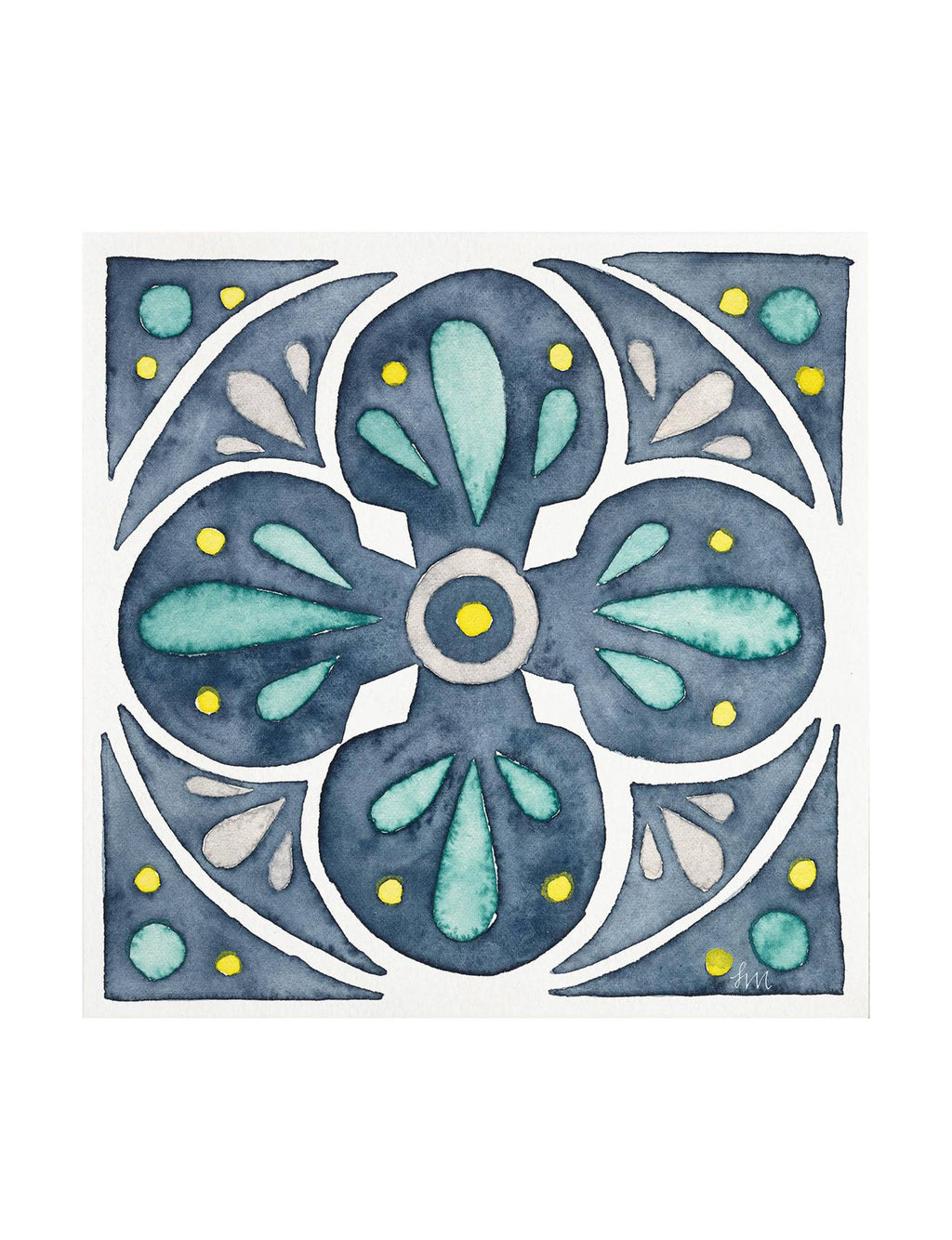 Blue Canvas Art W9367