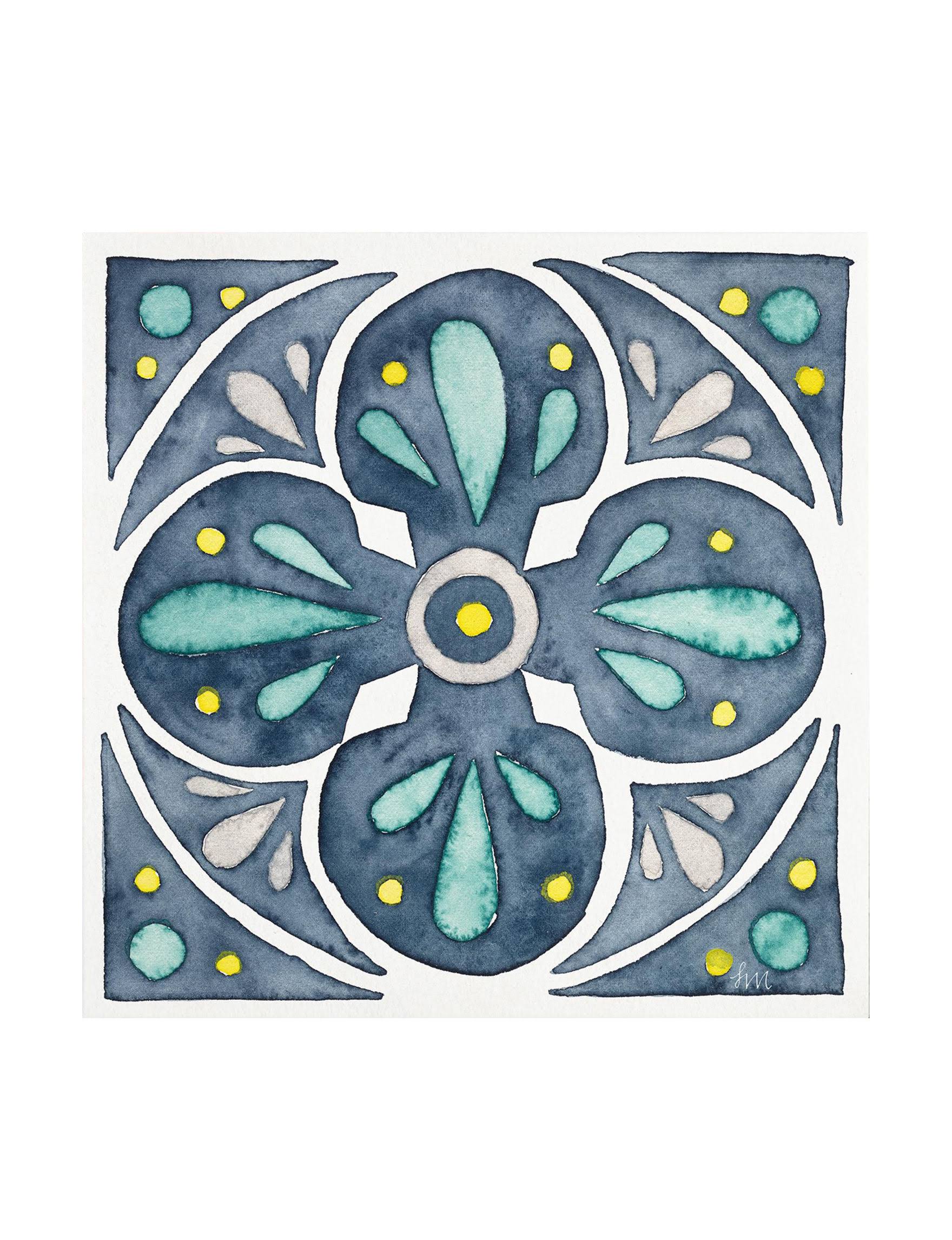 Blue Canvas Art W9367