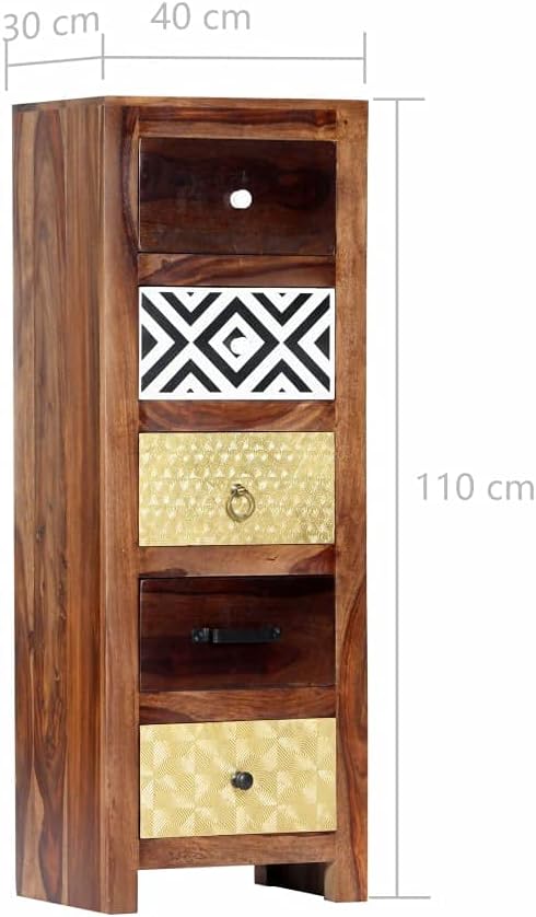 Solid Sheesham Wood Side Cabinet P327