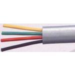 Flat Telephone Cable Polypropylene 4 Conductors 24AWG 150V Silver Satin 152.4M Spool D686