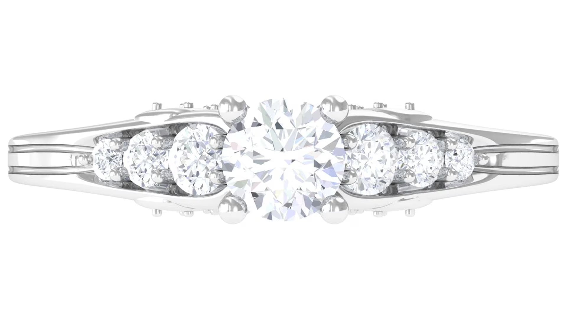 925 Sterling Silver Moissanite Solitaire Ring X13475