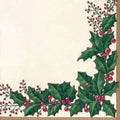 Winter Holly Luncheon Napkin (Case of 12) T86537